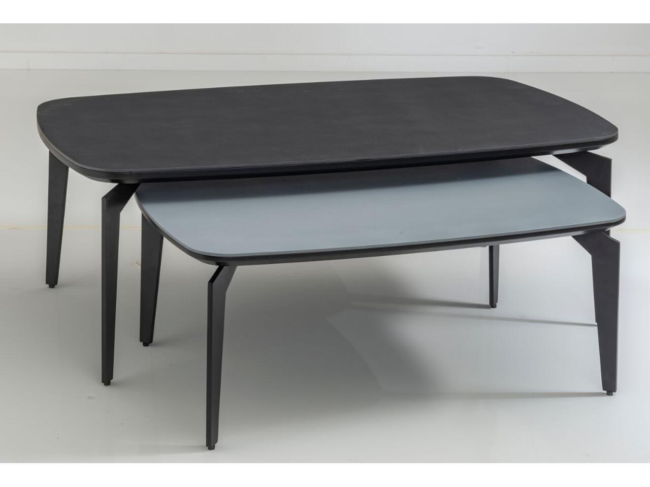 Table basse dessus verre