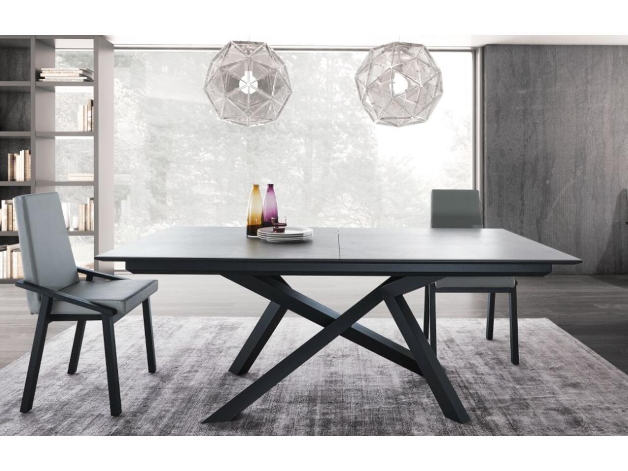 Table extensible dessus céramique