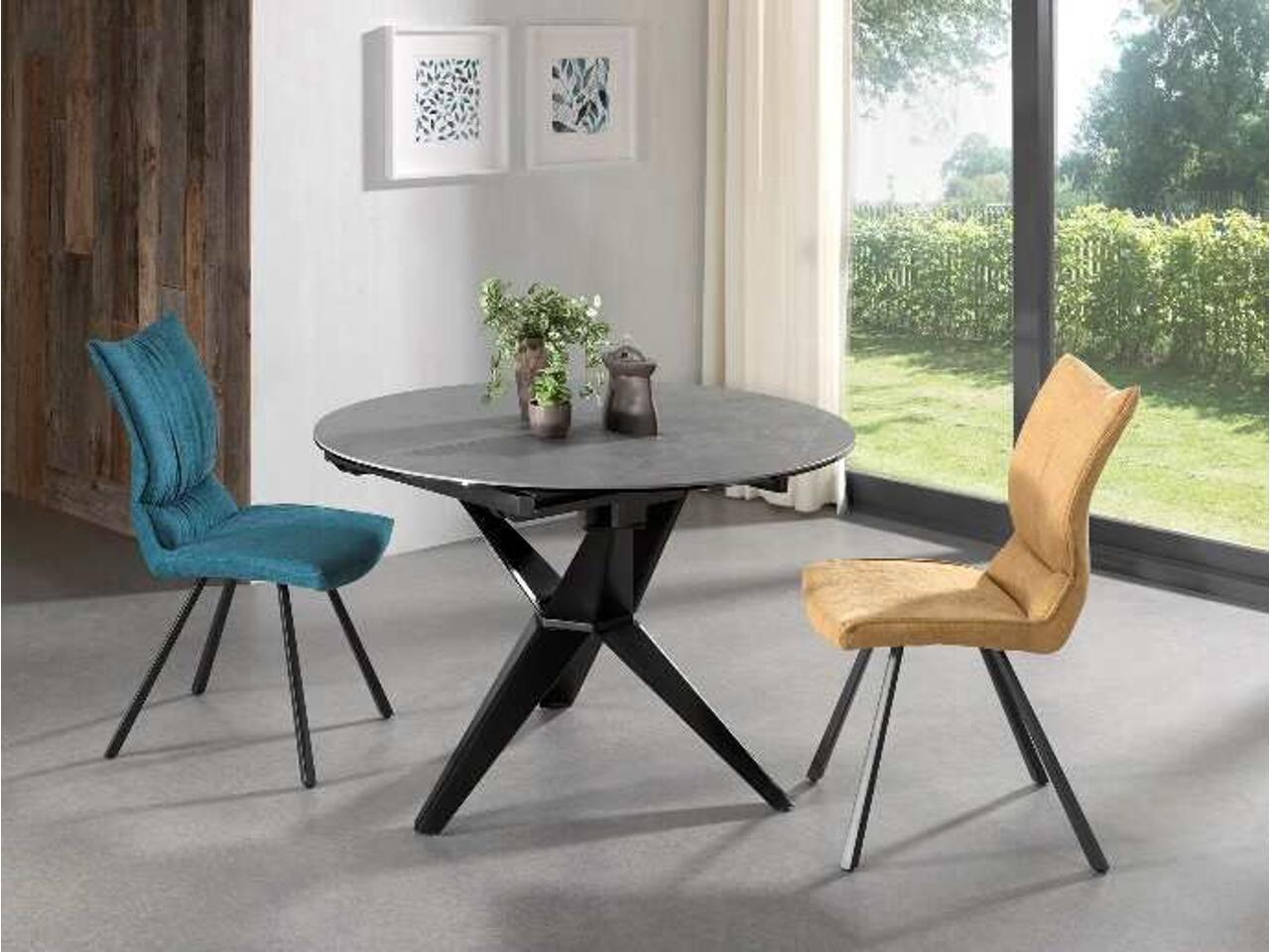 Table ronde extensible
