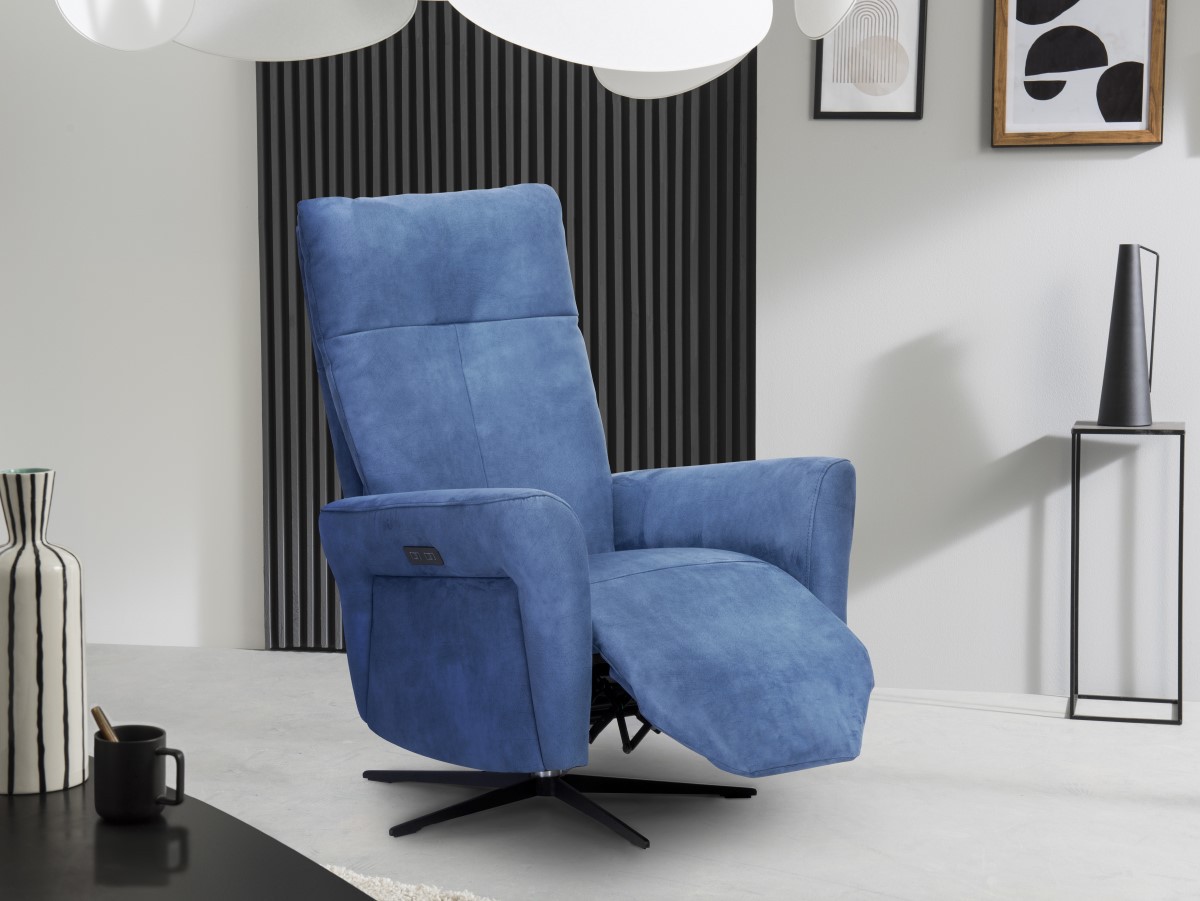 Fauteuil relaxation pivotant électrique