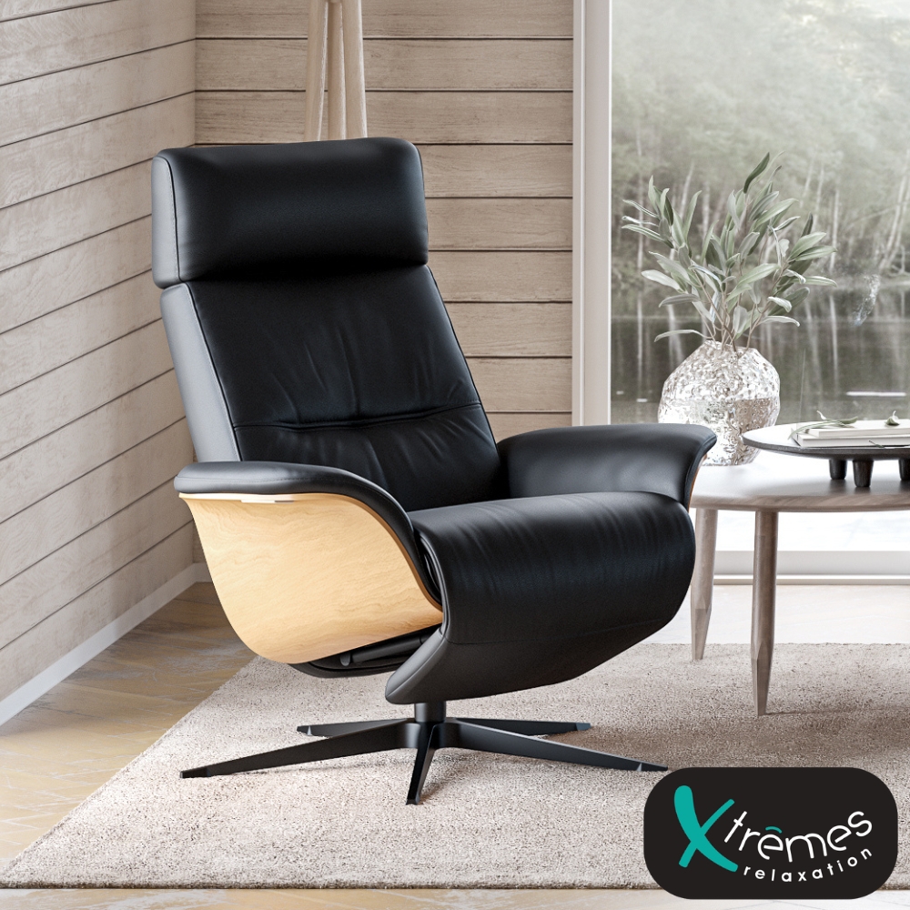 Fauteuil pivotant inclinable repose-pieds électrique