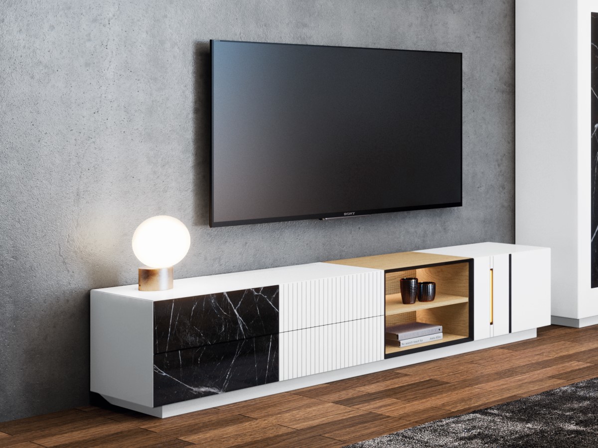 Meuble TV avec éclairage