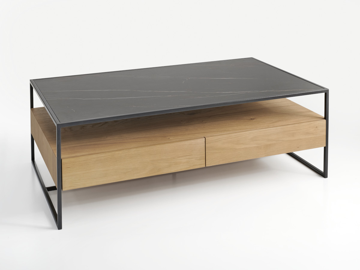 Table basse 2 tiroirs