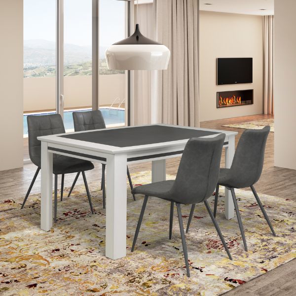 Table rectangulaire extensible