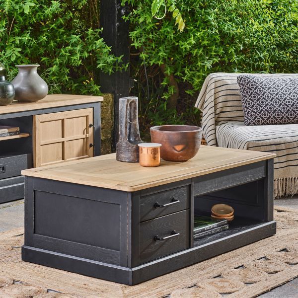 Table basse plateau relevable