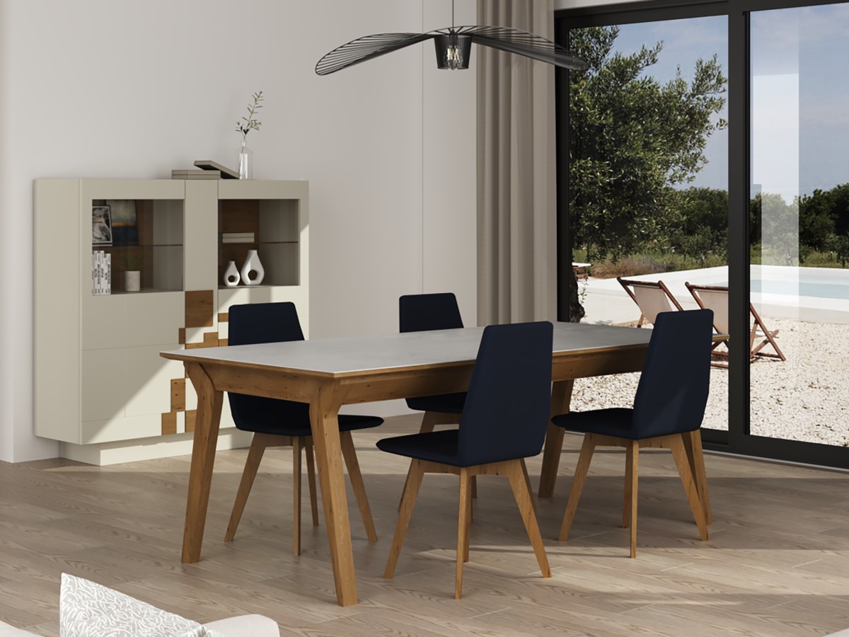 Table rectangulaire extensible