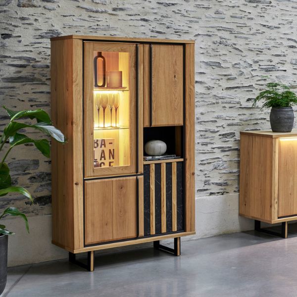 Meuble de rangement 4 portes 1 niche